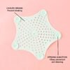 Silicone Star Shaped Sink Strainer – Mint Green Hair Catcher