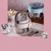 Insulated Lunch Box 400ml – Leakproof Stainless Steel Tiffin with Folding Spoon
