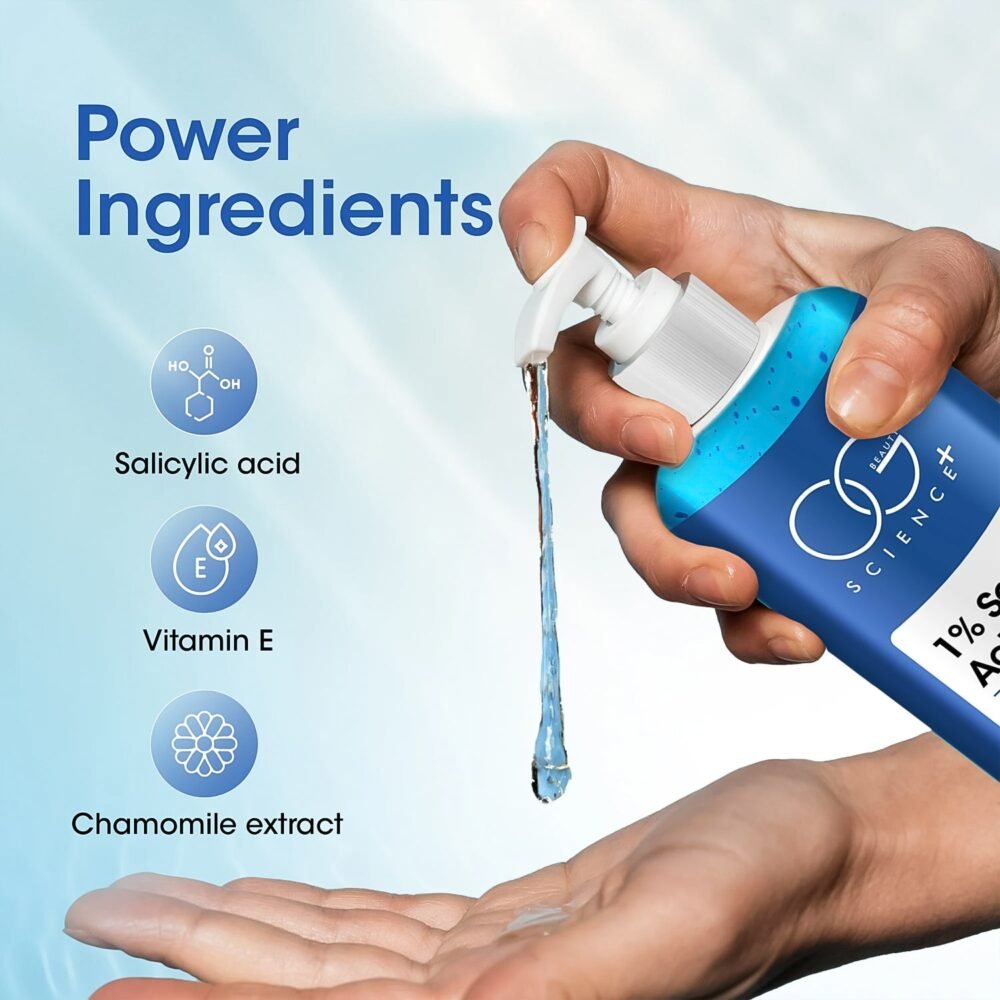 Salicylic Acid Body Wash – 1% Anti-Acne Exfoliating Gel