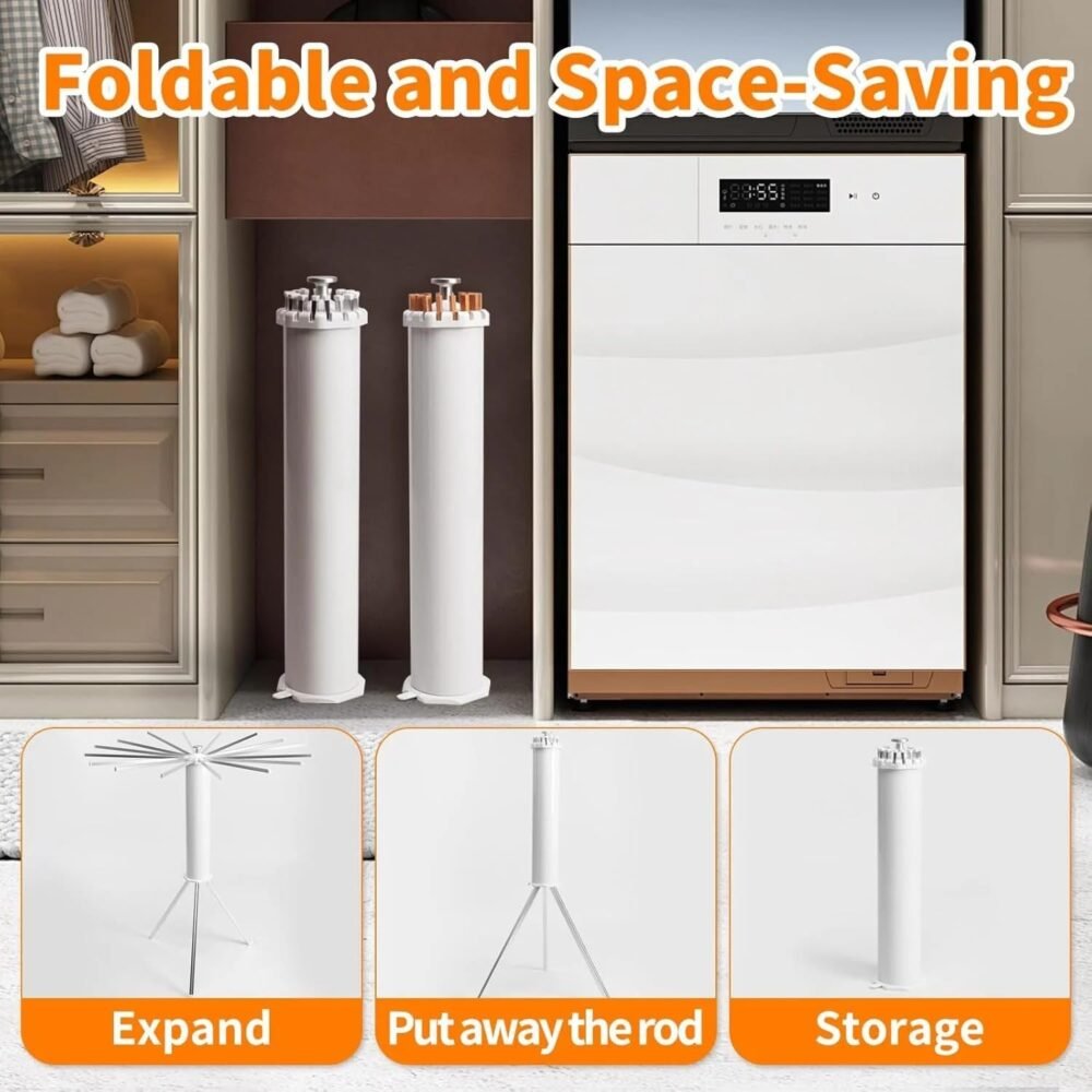 Octopus Rotating Clothes Drying Rack – Foldable & Space Saving