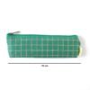 Green Grid Printed Pencil Pouch – Stylish & Compact Organizer