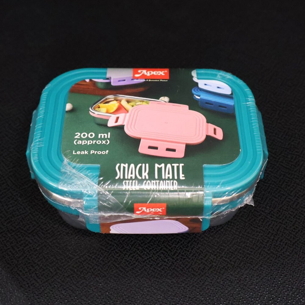 Stainless Steel Mini Food Container – 200ml Airtight Leak-Proof