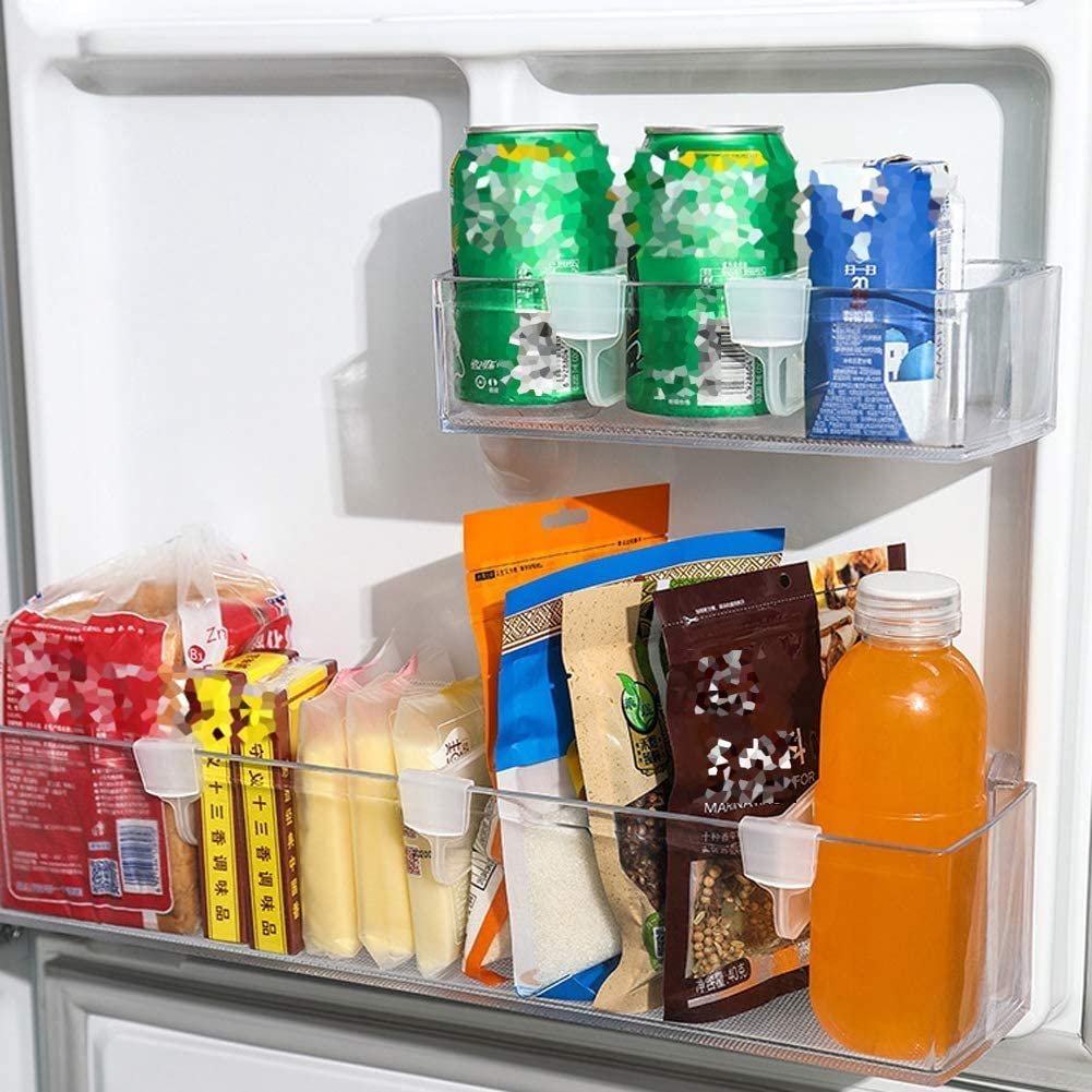 Plastic Storage Basket Organizer – Adjustable Fridge Space Saver