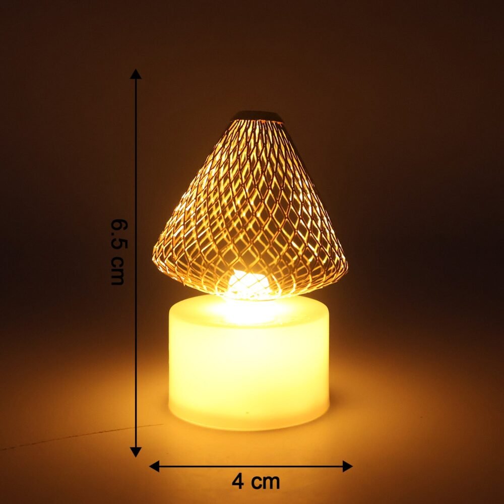 06_7818939e-7360-4e97-b22d-8446dffba31f.jpg LED Flameless Candle Lights – Set of 12 with Golden Net Cover