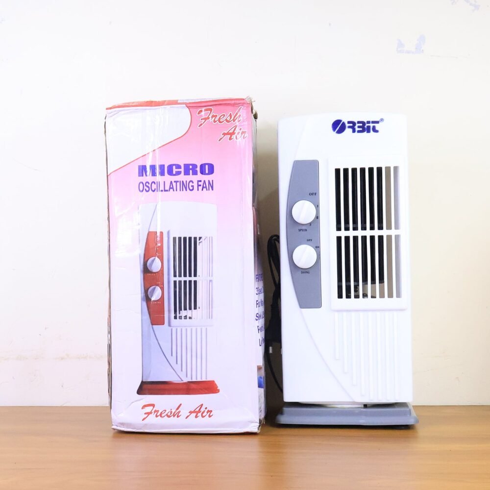 Orbit Micro Oscillating Tower Fan – Compact Adjustable Speed Fan