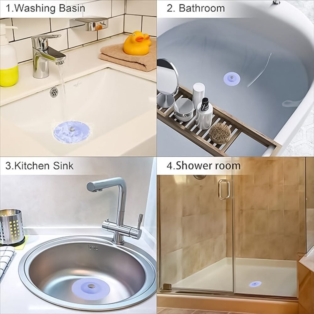 Silicone Sink Strainer & Stopper – Durable 2-in-1 Kitchen Protection