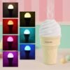 Ice Cream Cone Humidifier – Portable Air Freshener with LED