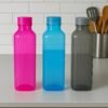 Transparent Fridge Water Bottles – Set of 3 BPA-Free Plastic
