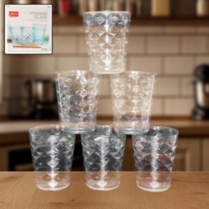 Pyramid Glass – 300 ML Unbreakable Plastic Tumbler