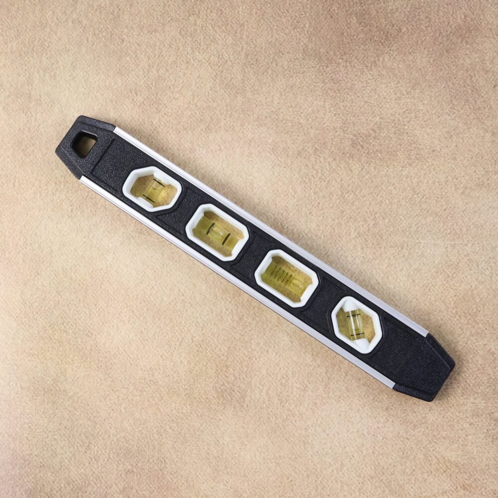 06_Leveler-Tool_4e7054ff-ee70-4989-a881-b73fd2752bbb.jpg Aluminum Spirit Level – Precise 3-Bubble Measuring Tool