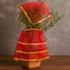 Tulsi Vastra Pooja Cloth – 2-Piece Premium Red Set with Gold Border