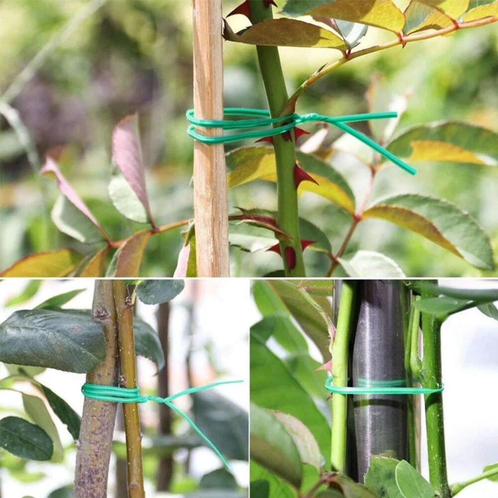 06_Twist-Tie.jpg Reusable Green Twist Tie Roll – Flexible Multipurpose Wire with Cutter