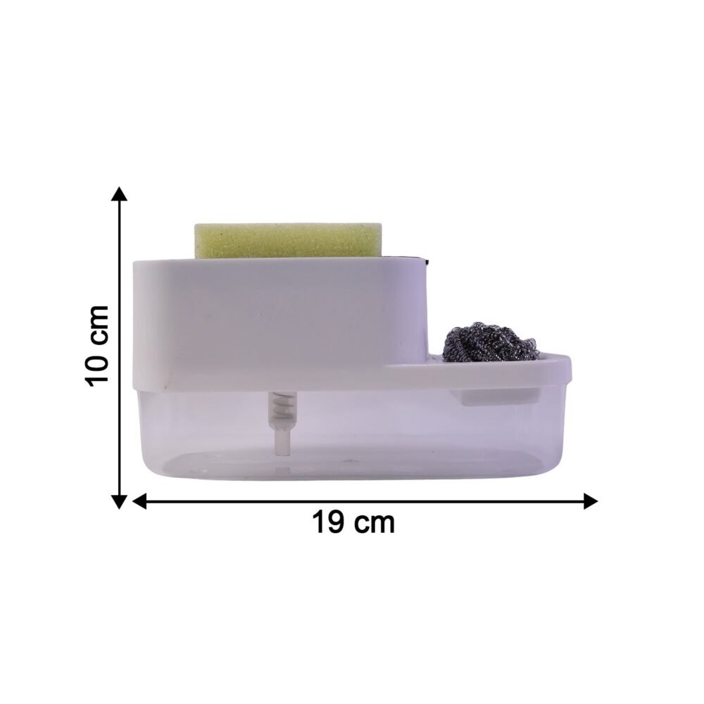 Dish Soap Dispenser & Sponge Holder – Compact & Durable | VelvetBubbles