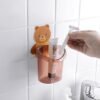 Teddy Bear Toothbrush Holder – Cute Wall-Mounted Kids Organizer