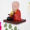Solar Powered Buddha Statue – Moving Head and Hand Decor