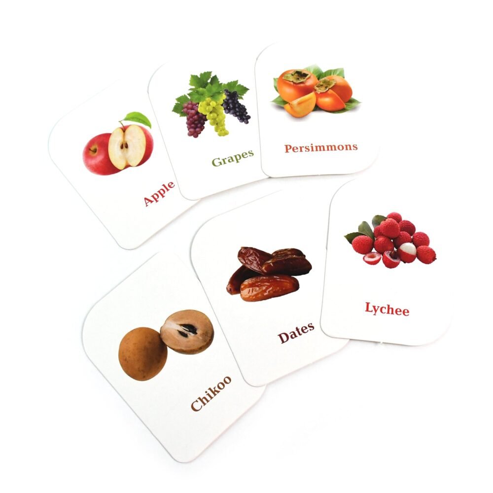 Fruit Flashcards – Durable 32-Piece Early Learner Set