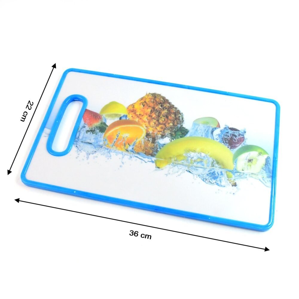 Fruit Print Cutting Board – Large 36x22 cm Kitchen Chopping Board
