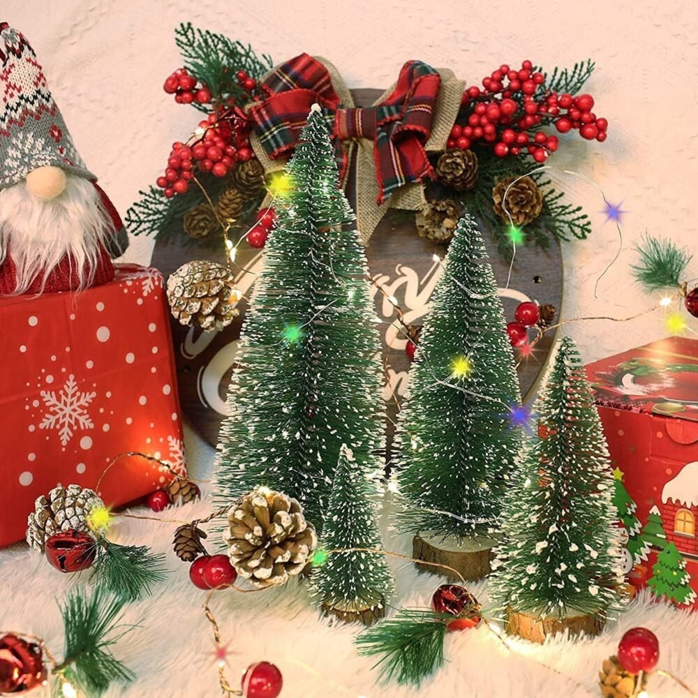 Mini Artificial Christmas Tree with Snow Effect – Compact Festive Decor
