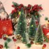 Mini Artificial Christmas Tree with Snow Effect – Compact Festive Decor
