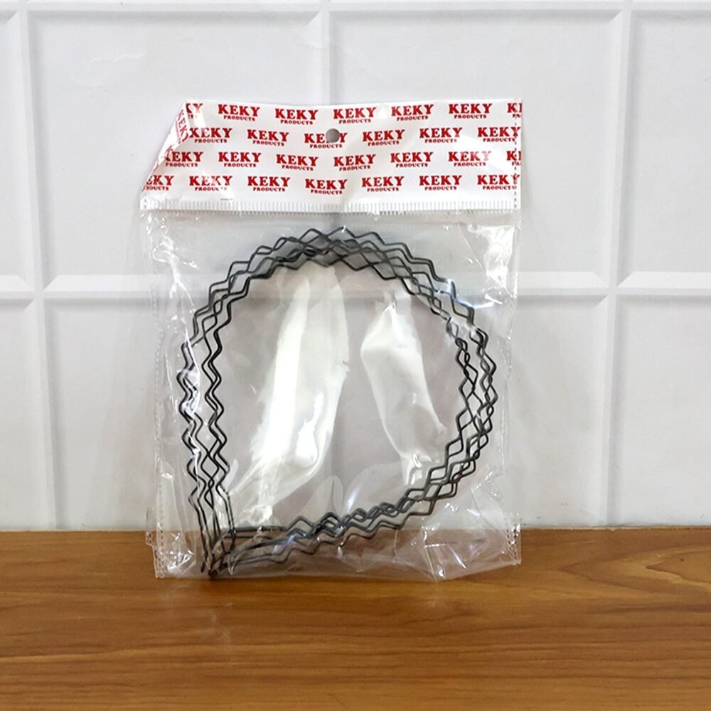 Metal Zigzag Hair Bands – Non-Slip Flexible Headbands (6 Pc)