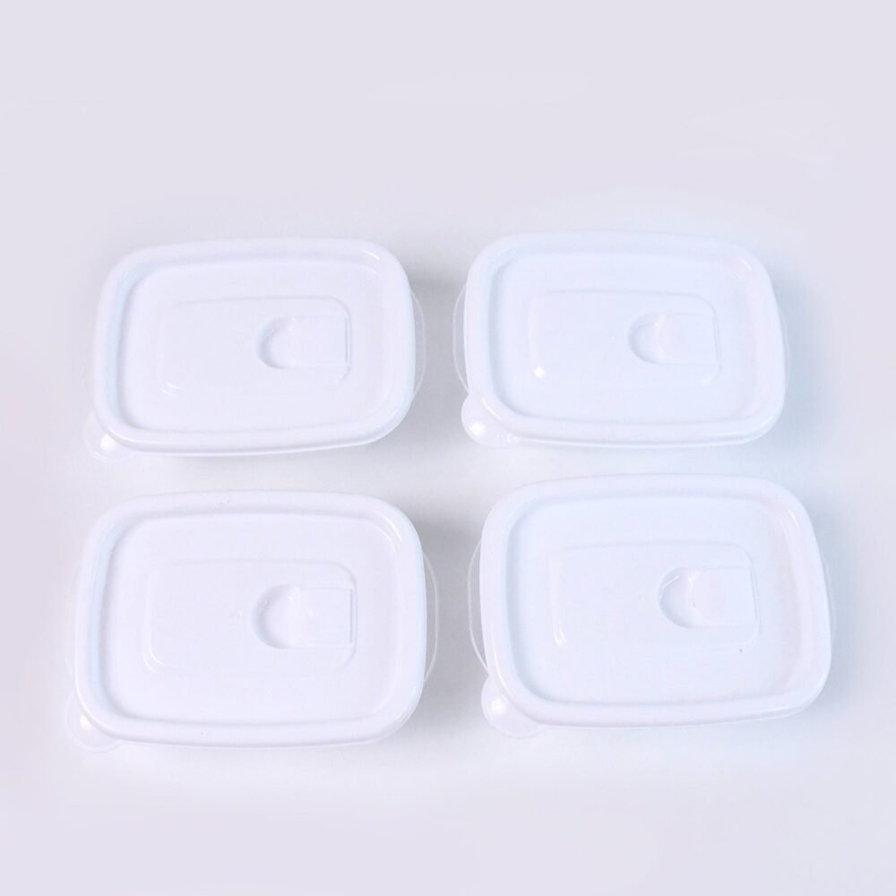 BPA-Free Food Storage Containers – Stackable 400ml Set of 4