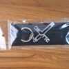 Metal Cross Keychain – Gujarati Jesus Script for Spiritual Style
