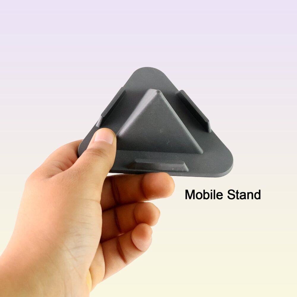 Grey Pyramid Mobile Stand – 3 Adjustable Viewing Angles