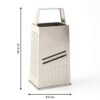Stainless Steel 5-in-1 Grater and Slicer – Durable Kitchen Tool