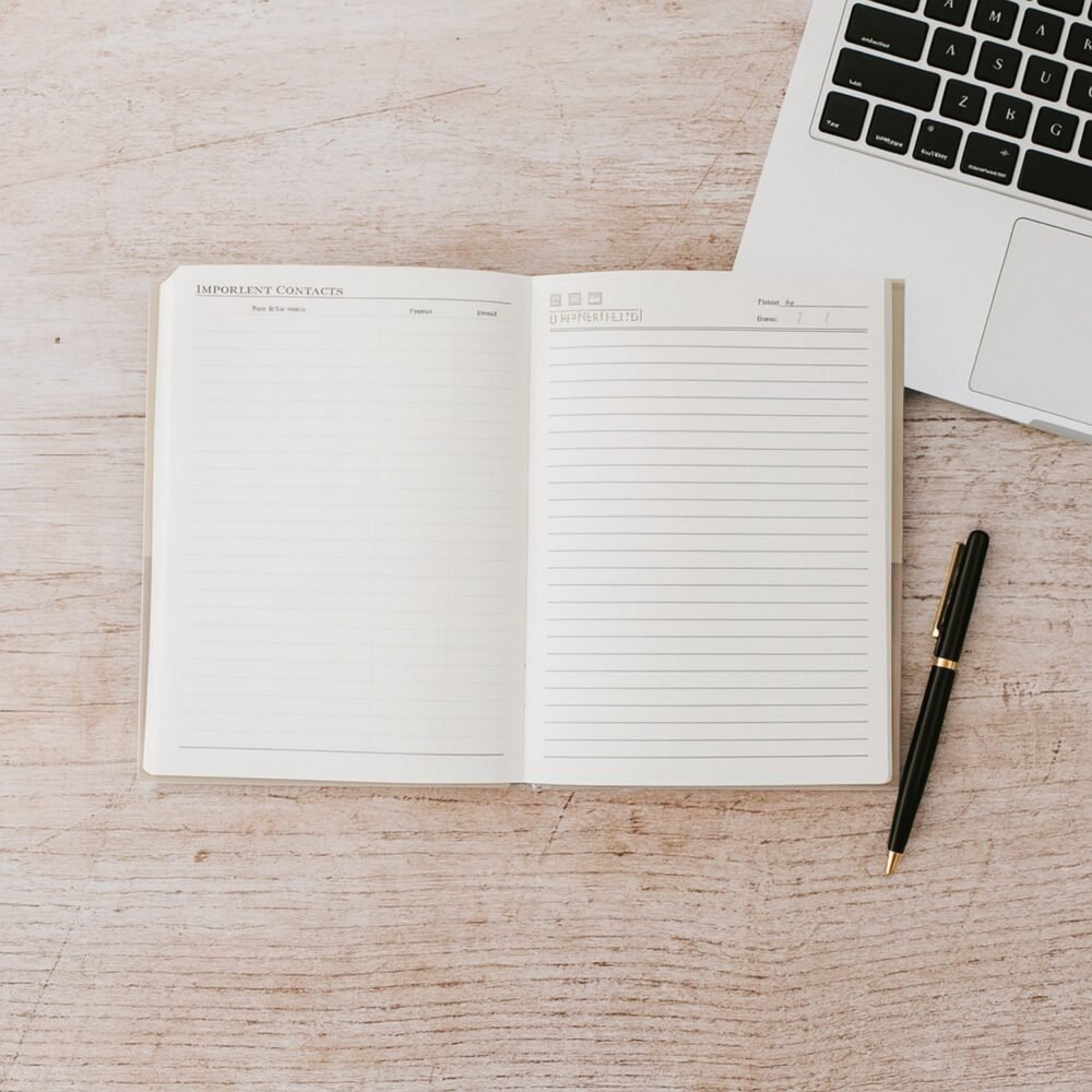 Hardbound Diary – Durable Cover & 100 Ruled Pages