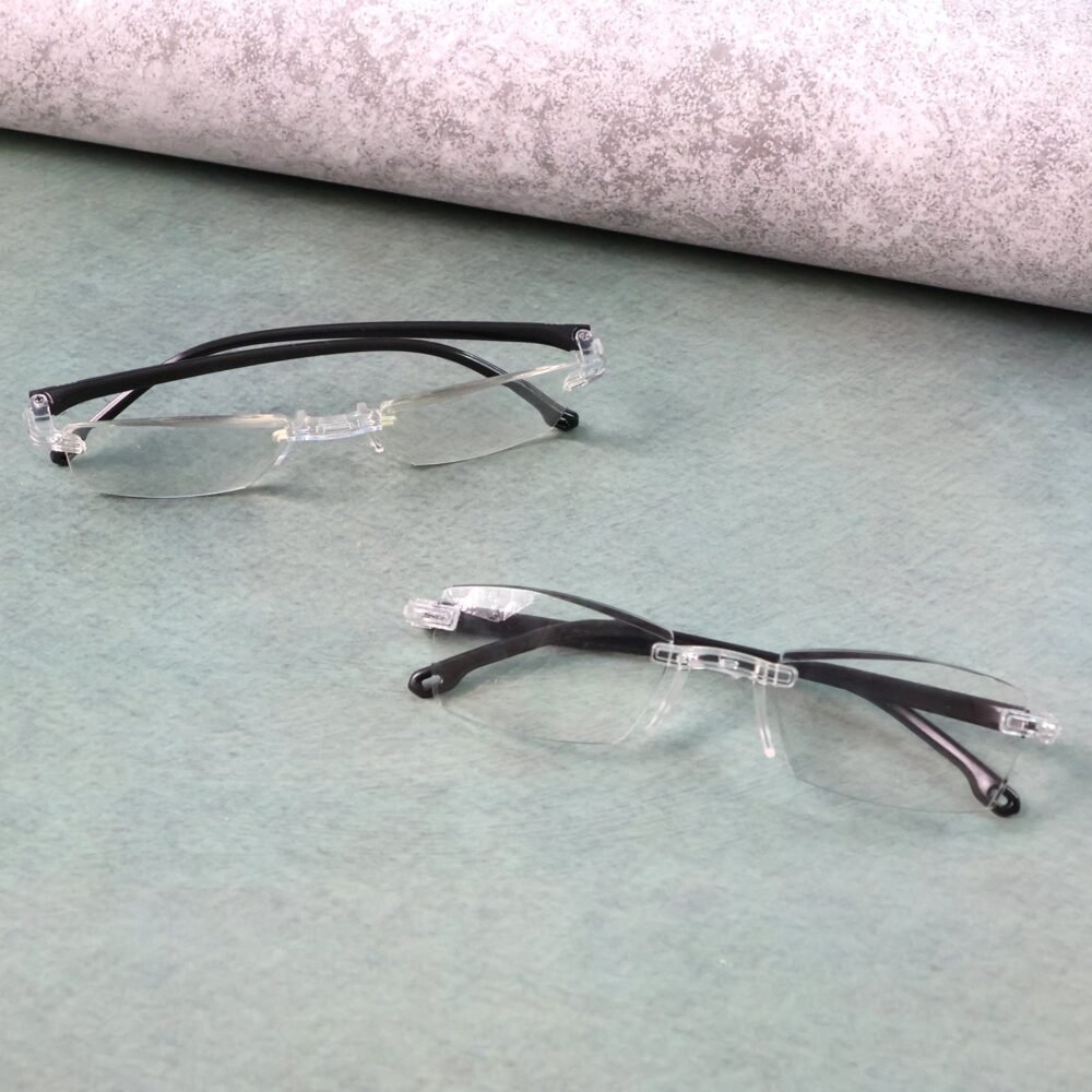 Rimless Reading Glasses – Lightweight Pack of 2 Comfort Readers