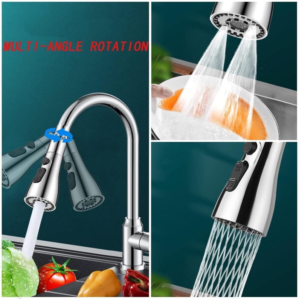 Kitchen Faucet Sprayer ñ 3-Function Pull Down |
