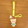 Teddy Bear Keychain – Cute Cartoon Bag Charm with Love Strap