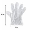 Disposable Plastic Gloves – 100 Pc, Clear, Food & Cleaning Use
