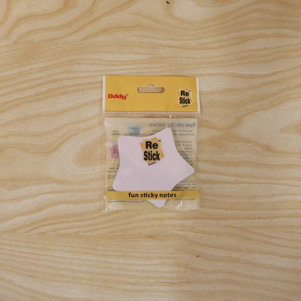 Star-Shaped Sticky Notes – Reusable & Vibrant Reminders