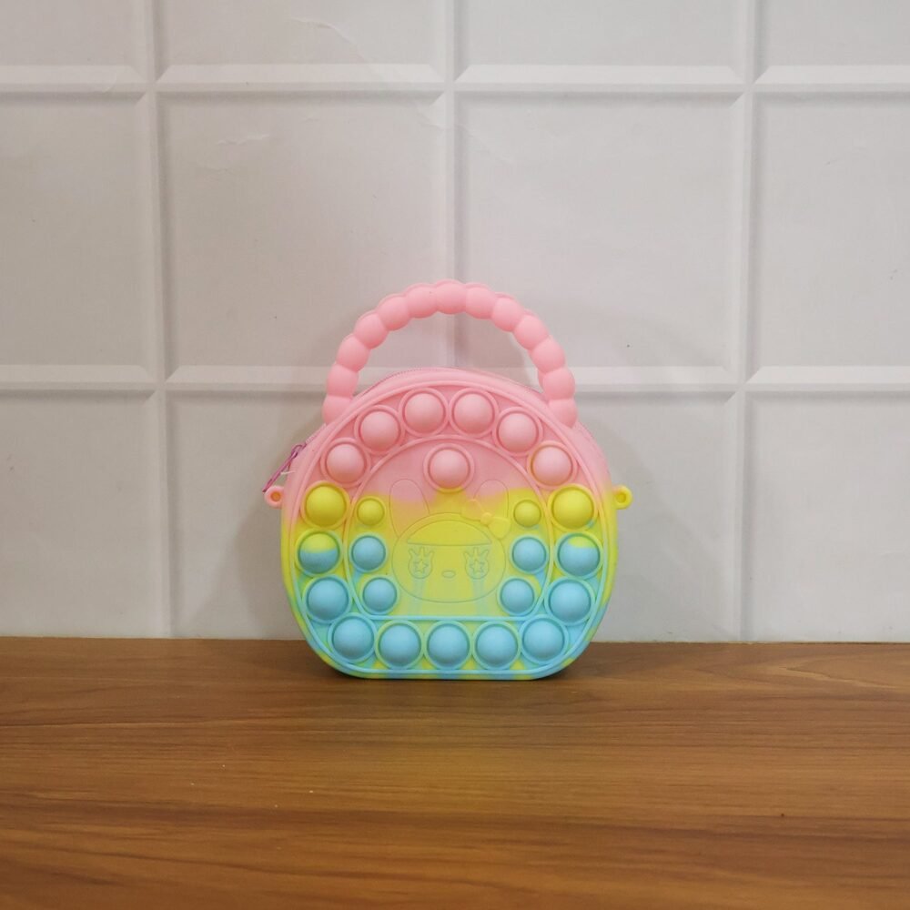 Rainbow Silicone Pop It Coin Purse – Fun Stress Relief Accessory