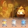 LED Rotating Night Light – Bunny Carousel with Starry Projection