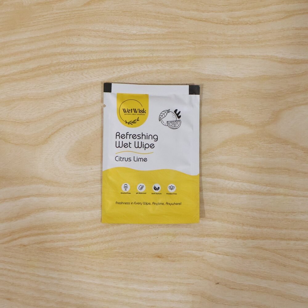 Citrus Lime Wet Wipes – Refreshing & Gentle Face, Hand & Body Cleansing