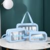 Waterproof Transparent Travel Toiletry Bag Set – 3 Sizes for Easy Organization