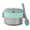 Insulated Lunch Box 400ml – Leakproof Stainless Steel Tiffin with Folding Spoon