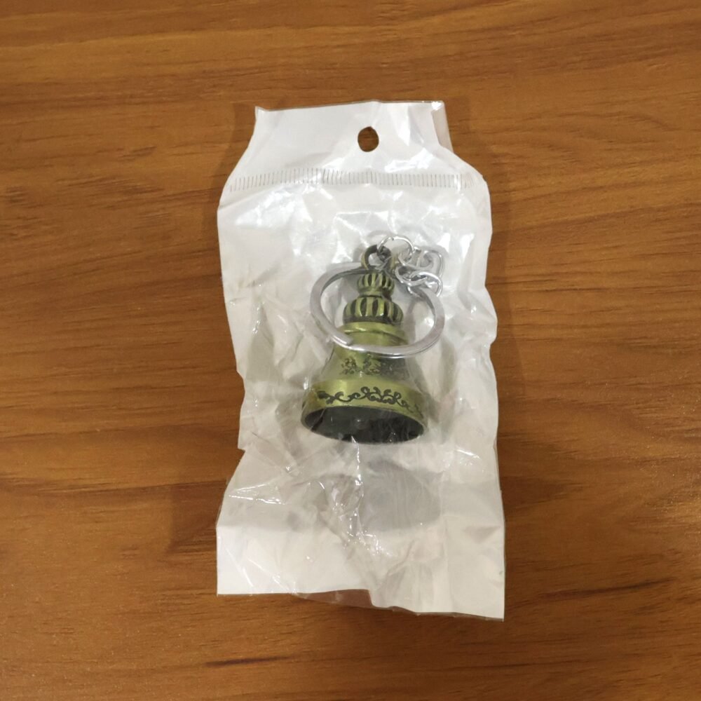 Temple Bell Keychain – Durable Metal Spiritual Charm