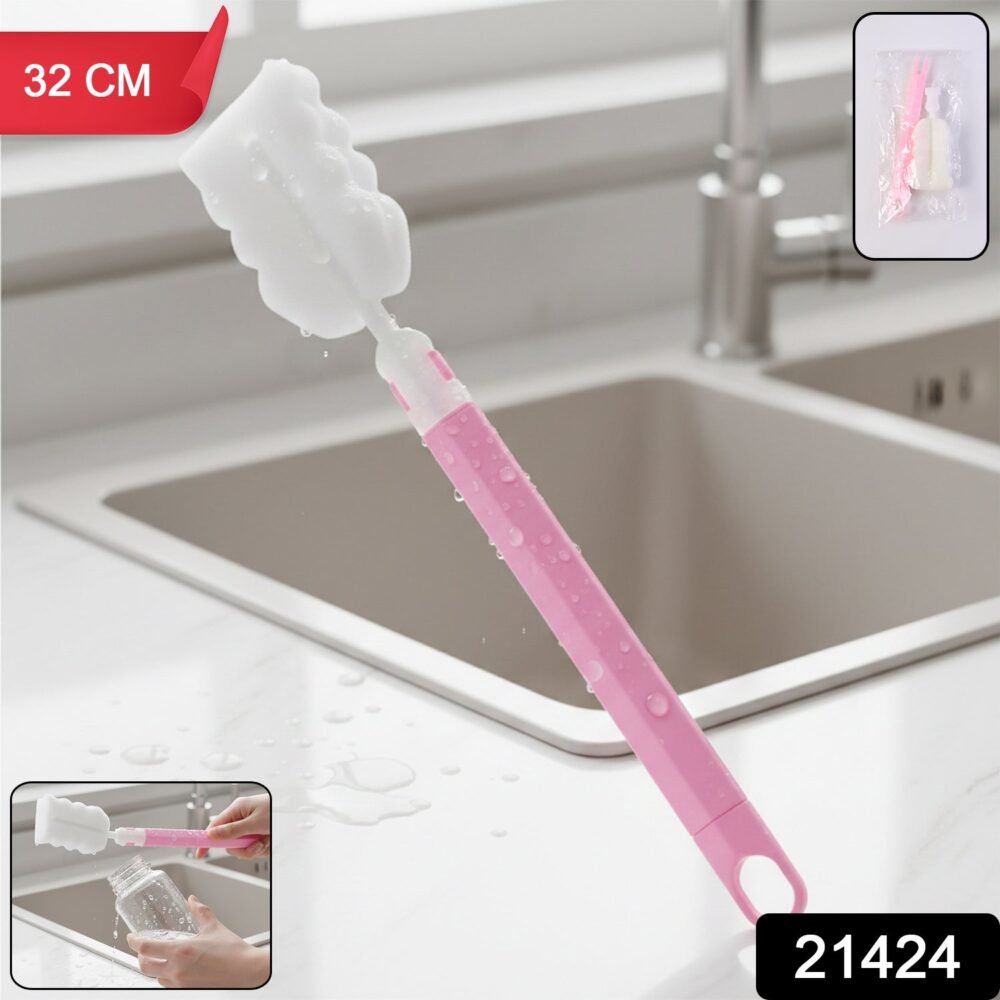 Long Handle Silicone Bottle Brush – Gentle & Flexible Cleaning