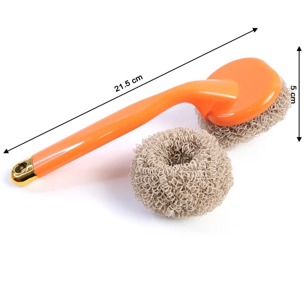 Heavy Duty Cleaning Scrubber Set – Long Handle for Tough Stains