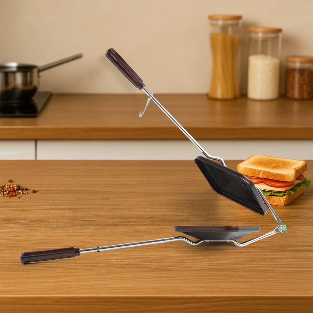 Gas Stove Sandwich Toaster – Durable Non-Stick Grill Maker