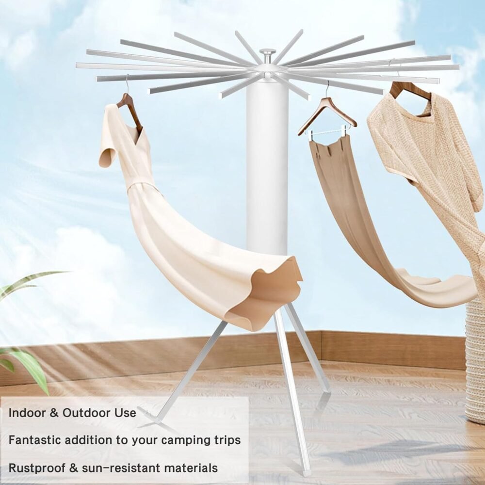 Octopus Rotating Clothes Drying Rack – Foldable & Space Saving