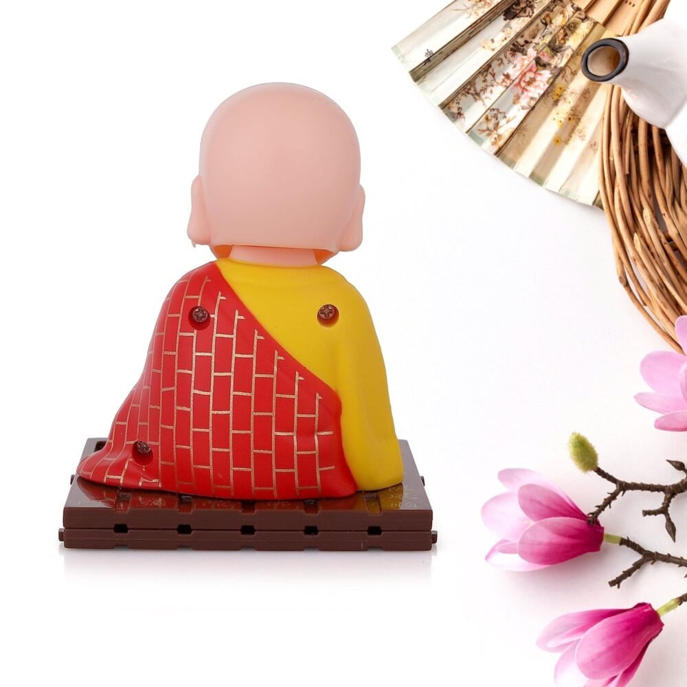 Solar Powered Buddha Statue – Moving Head and Hand Decor