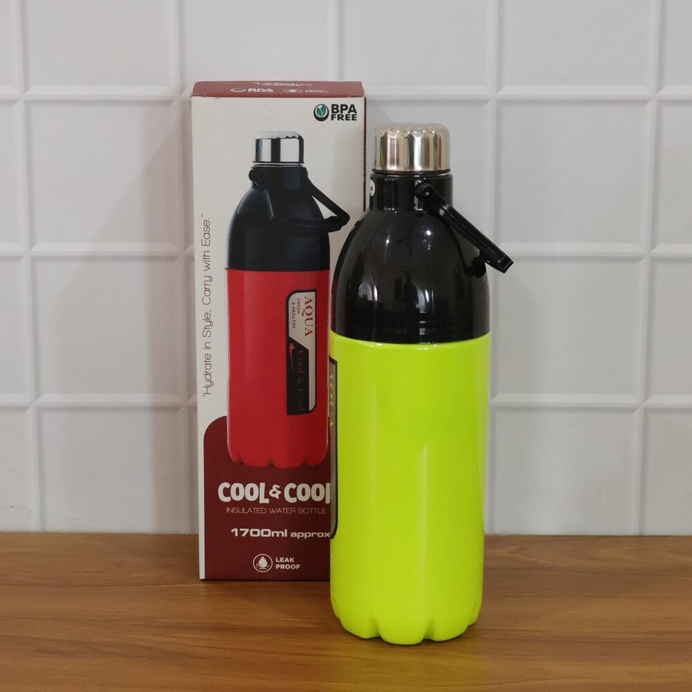 Leakproof Water Bottle 1700ML – Large Capacity with Carry Strap