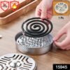 Mosquito Coil Stand – Stainless Steel Safe Burner with Vent Lid