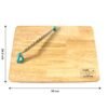 Wooden Cutting Board with Ergonomic Knife – Durable & Compact Set