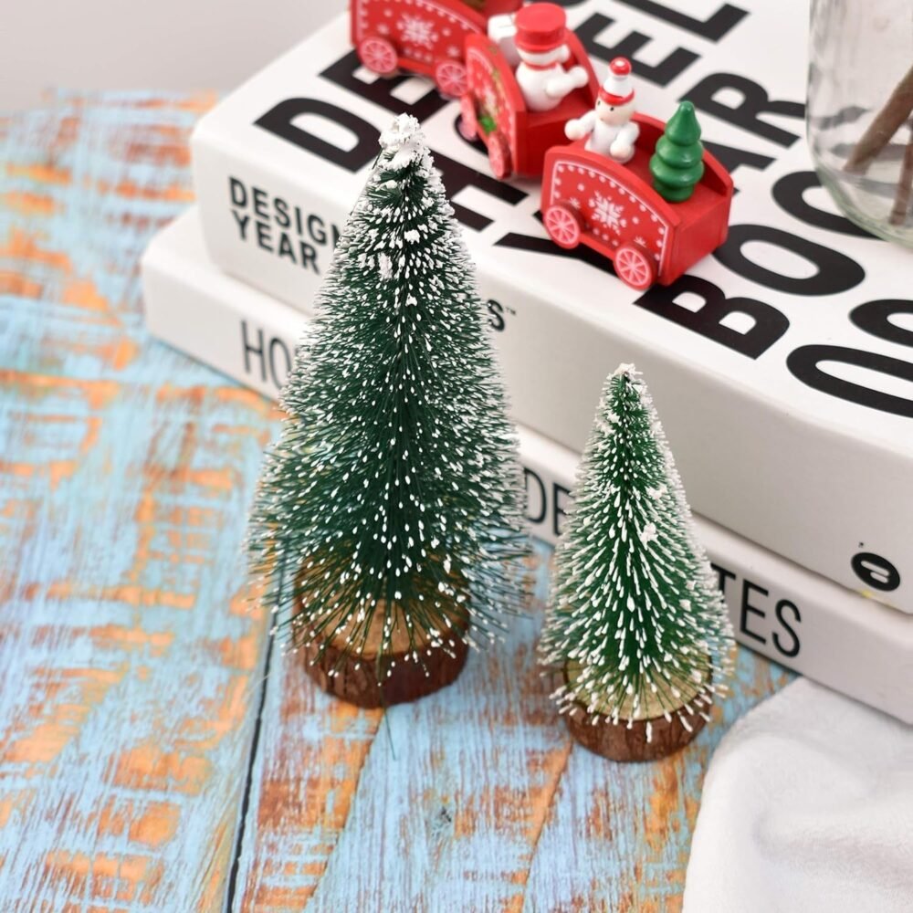 Mini Artificial Christmas Tree with Snow Effect – Compact Festive Decor