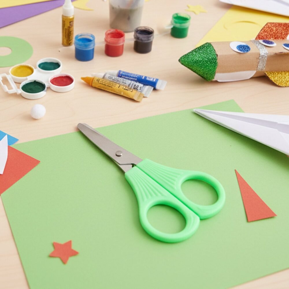 Kids Crafting and Stationery Set – Safe 4-Piece Creative Kit